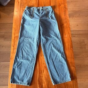 Vintage Skoozi Women's Blue‎ Zipper Jeans Size 11